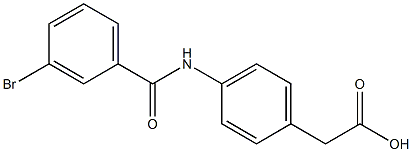 {4-[(3-bromobenzoyl)amino]phenyl}acetic acid