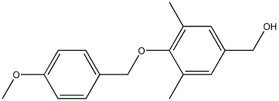 {4-[(4-methoxyphenyl)methoxy]-3,5-dimethylphenyl}methanol,,结构式