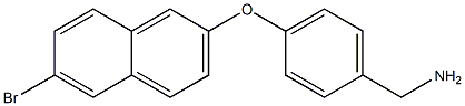 {4-[(6-bromonaphthalen-2-yl)oxy]phenyl}methanamine Struktur