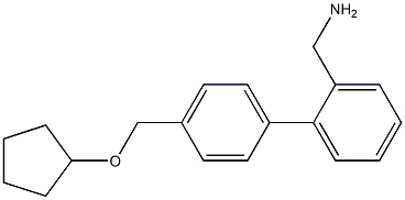 {4'-[(cyclopentyloxy)methyl]-1,1'-biphenyl-2-yl}methylamine,,结构式