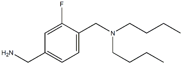 {4-[(dibutylamino)methyl]-3-fluorophenyl}methanamine Structure