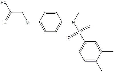{4-[[(3,4-dimethylphenyl)sulfonyl](methyl)amino]phenoxy}acetic acid