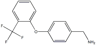 {4-[2-(trifluoromethyl)phenoxy]phenyl}methanamine Struktur