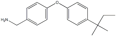 {4-[4-(2-methylbutan-2-yl)phenoxy]phenyl}methanamine Structure