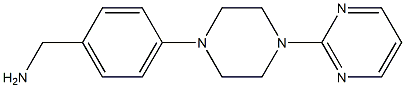 {4-[4-(pyrimidin-2-yl)piperazin-1-yl]phenyl}methanamine Structure