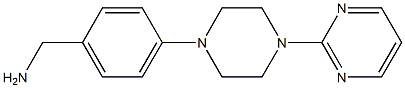 {4-[4-(pyrimidin-2-yl)piperazin-1-yl]phenyl}methanamine 结构式