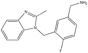  {4-fluoro-3-[(2-methyl-1H-1,3-benzodiazol-1-yl)methyl]phenyl}methanamine