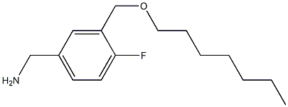 {4-fluoro-3-[(heptyloxy)methyl]phenyl}methanamine|