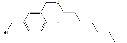 {4-fluoro-3-[(octyloxy)methyl]phenyl}methanamine Structure