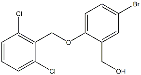 {5-bromo-2-[(2,6-dichlorophenyl)methoxy]phenyl}methanol,,结构式