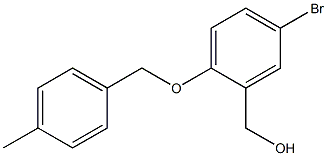 {5-bromo-2-[(4-methylphenyl)methoxy]phenyl}methanol Struktur