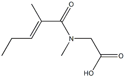 {methyl[(2E)-2-methylpent-2-enoyl]amino}acetic acid