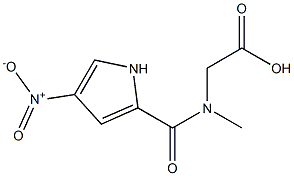 {methyl[(4-nitro-1H-pyrrol-2-yl)carbonyl]amino}acetic acid Structure