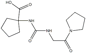 1-({[(2-oxo-2-pyrrolidin-1-ylethyl)amino]carbonyl}amino)cyclopentanecarboxylic acid