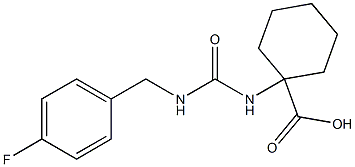 1-({[(4-fluorobenzyl)amino]carbonyl}amino)cyclohexanecarboxylic acid|