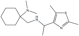 1-({[1-(2,5-dimethyl-1,3-thiazol-4-yl)ethyl]amino}methyl)-N,N-dimethylcyclohexan-1-amine Structure