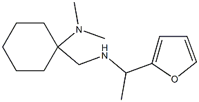 1-({[1-(furan-2-yl)ethyl]amino}methyl)-N,N-dimethylcyclohexan-1-amine,,结构式