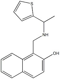 1-({[1-(thiophen-2-yl)ethyl]amino}methyl)naphthalen-2-ol