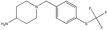 1-({4-[(trifluoromethyl)sulfanyl]phenyl}methyl)piperidin-4-amine