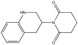 1-(1,2,3,4-tetrahydroquinolin-3-yl)piperidine-2,6-dione,,结构式