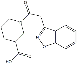 1-(1,2-benzisoxazol-3-ylacetyl)piperidine-3-carboxylic acid|