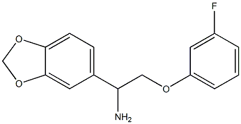 1-(1,3-benzodioxol-5-yl)-2-(3-fluorophenoxy)ethanamine Structure