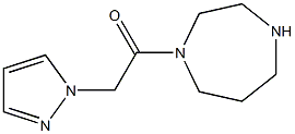1-(1,4-diazepan-1-yl)-2-(1H-pyrazol-1-yl)ethan-1-one Struktur