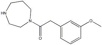 1-(1,4-diazepan-1-yl)-2-(3-methoxyphenyl)ethan-1-one Structure