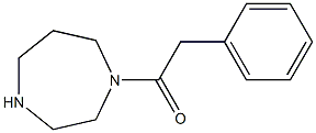 1-(フェニルアセチル)ヘキサヒドロ-1H-1,4-ジアゼピン 化学構造式