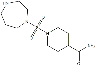 1-(1,4-diazepane-1-sulfonyl)piperidine-4-carboxamide Structure