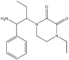 1-(1-amino-1-phenylbutan-2-yl)-4-ethylpiperazine-2,3-dione Structure