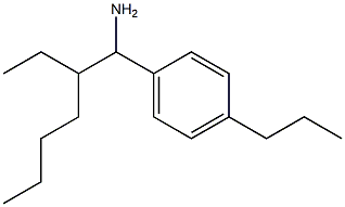 1-(1-amino-2-ethylhexyl)-4-propylbenzene Structure