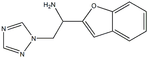 1-(1-benzofuran-2-yl)-2-(1H-1,2,4-triazol-1-yl)ethan-1-amine,,结构式