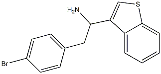 1-(1-benzothiophen-3-yl)-2-(4-bromophenyl)ethan-1-amine,,结构式
