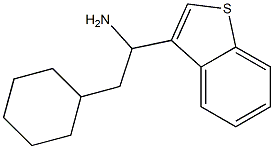 1-(1-benzothiophen-3-yl)-2-cyclohexylethan-1-amine 结构式