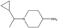 1-(1-cyclopropylethyl)piperidin-4-amine 结构式