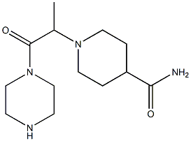 1-(1-methyl-2-oxo-2-piperazin-1-ylethyl)piperidine-4-carboxamide,,结构式