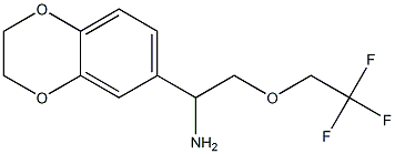 1-(2,3-dihydro-1,4-benzodioxin-6-yl)-2-(2,2,2-trifluoroethoxy)ethanamine Structure