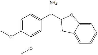 1-(2,3-dihydro-1-benzofuran-2-yl)-1-(3,4-dimethoxyphenyl)methanamine Structure