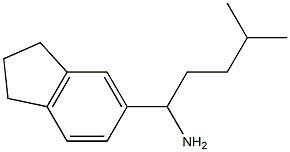 1-(2,3-dihydro-1H-inden-5-yl)-4-methylpentan-1-amine