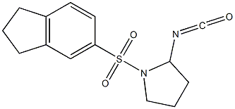 1-(2,3-dihydro-1H-indene-5-sulfonyl)-2-isocyanatopyrrolidine 结构式