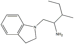 1-(2,3-dihydro-1H-indol-1-yl)-3-methylpentan-2-amine|