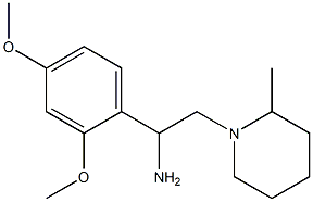 1-(2,4-dimethoxyphenyl)-2-(2-methylpiperidin-1-yl)ethanamine 结构式