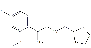 1-(2,4-dimethoxyphenyl)-2-(oxolan-2-ylmethoxy)ethan-1-amine Struktur