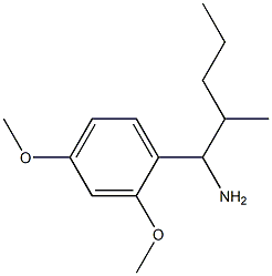 1-(2,4-dimethoxyphenyl)-2-methylpentan-1-amine 结构式