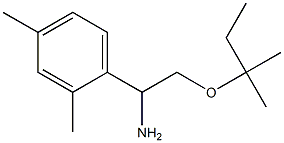 1-(2,4-dimethylphenyl)-2-[(2-methylbutan-2-yl)oxy]ethan-1-amine,,结构式