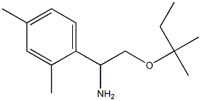 1-(2,4-dimethylphenyl)-2-[(2-methylbutan-2-yl)oxy]ethan-1-amine Structure