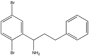 1-(2,5-dibromophenyl)-3-phenylpropan-1-amine