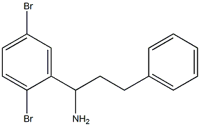  1-(2,5-dibromophenyl)-3-phenylpropan-1-amine