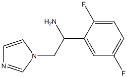 1-(2,5-difluorophenyl)-2-(1H-imidazol-1-yl)ethanamine Struktur